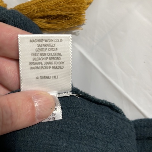 Garnet hill women’s shirt size 6 made in India beautiful shirt - Picture 8 of 9